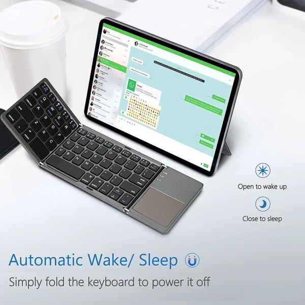 ⁦מקלדת מתקפלת Bluetooth⁩ – תמונה ⁦4⁩