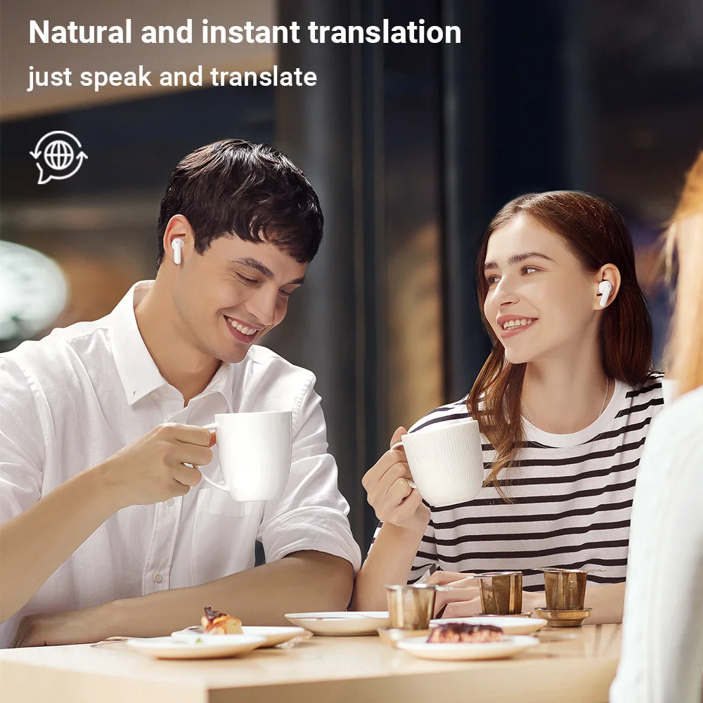 גלה את אוזניות התרגום AI של UYUXO עם 144 שפות, תרגום בזמן אמת, סוללה חזקה ואפליקציות חינמיות. מושלמות לנסיעות, עסקים ולמידה.