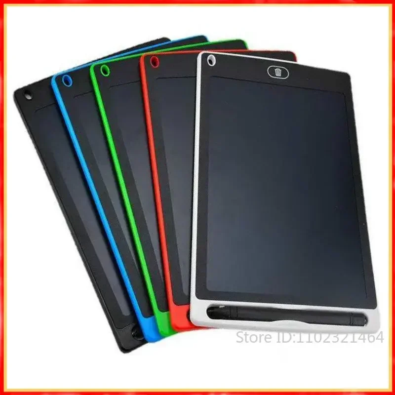 לוח ציור LCD אלקטרוני לילדים – טאבלט כתיבה נטען בגודל 12/8.5/4.4 אינץ', צעצוע חינוכי לכתיבה וציור