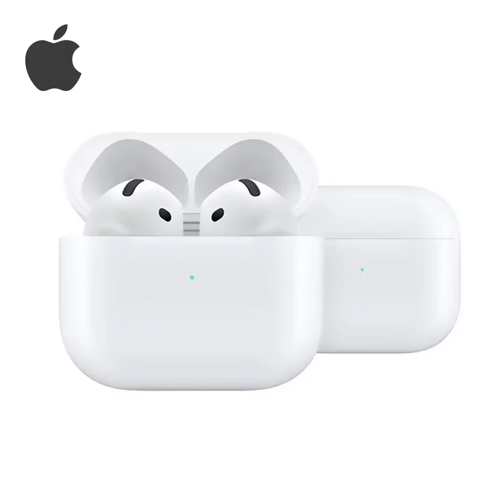 אוזניות אלחוטיות Apple AirPods 4 עם ביטול רעש פעיל, מצב שקיפות, Bluetooth, אודיו איכותי ונוחות מקסימלית. אידיאליות לעבודה, ספורט ומוזיקה, עם אוזניות איכותיות Apple.