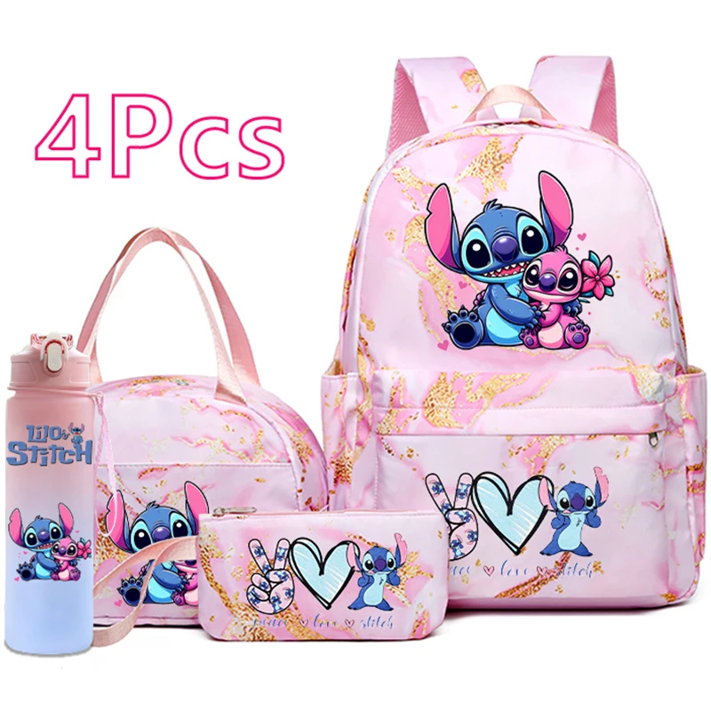 תיק גב לנערות, סט תיקי בית ספר, תיק גב MINISO, תיק גב עמיד למים, תיק גב לנשים צעירות, תיק חמוד לבית ספר, תיק עם קלמר, תיק עם בקבוק מים, תיק גב עם תיק אוכל, תיק לנסיעות, תיק גב לילו וסטיץ'