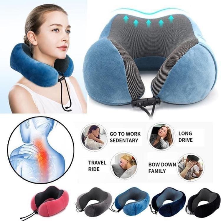 כרית צוואר בצורת U