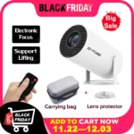 מקרן נייד מתחבר לכל המכשירים עם שלט